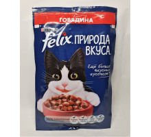 Влажный корм для кошек Felix со вкусом Говядина 75гр