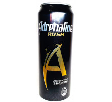 энергетический напиток Adrenaline Rush Абсолютная энергия ж/б 0.449л 18+